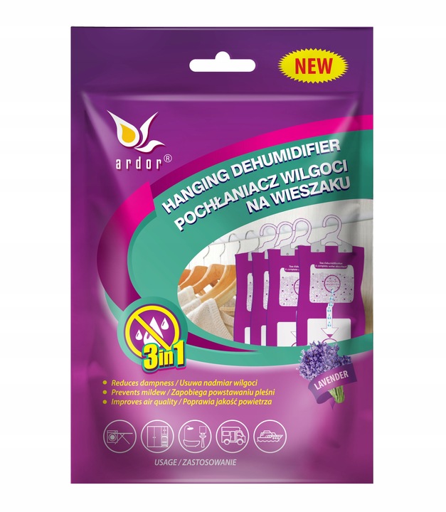 Pochłaniacz Wilgoci na Wieszaku Ardor MIX 2x3(L.Ś)
