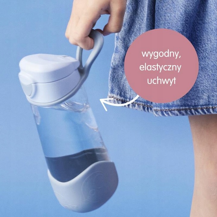 Sportowa butelka tritanowa 450 ml, Lemon Twist, b.box