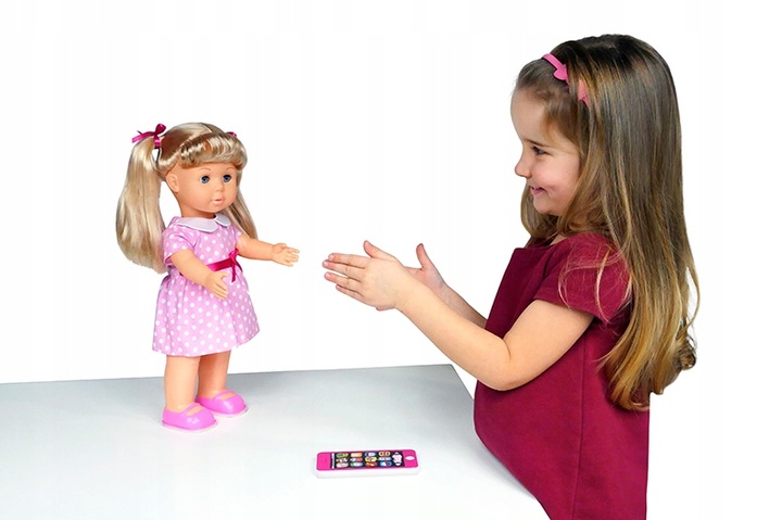 LALKA NATALIA CHODZĄCA ZE SMARTFONEM TABLET mówiąca po polsku MÓWI PL UCZY