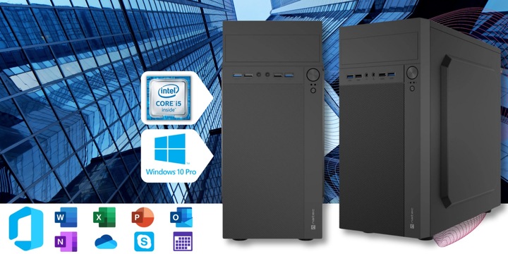 Komputer Stacjonarny Intel Core i5 8GB 500HDD Windows 10 Pro DVD Wydajny