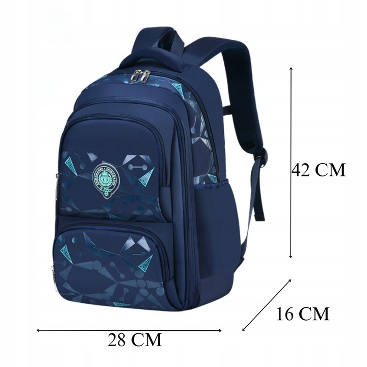 PLECAK SZKOLNY TORNISTER MŁODZIEŻOWY POJEMNY DLA CHŁOPCA KL. 1-3