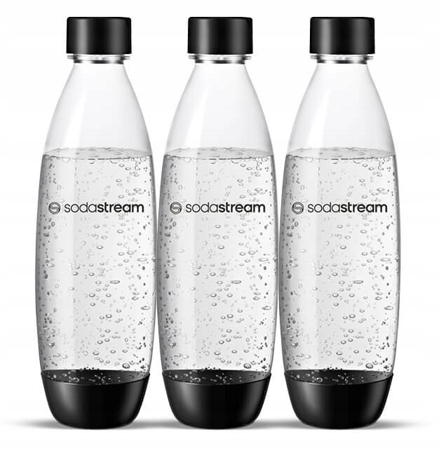 ZESTAW 3x BUTELKI BUTLE BUTELKA 3x 1L NA WODĘ SodaStream Fuse | DO ZMYWARKI