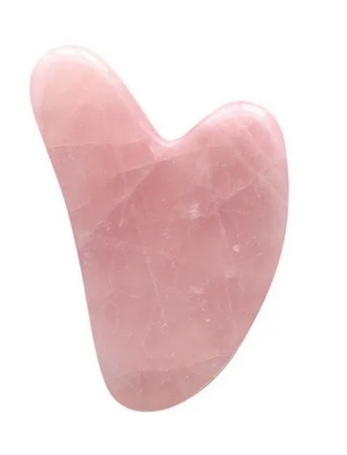 Fluff Kamień Gua Sha do masażu twarzy różowy