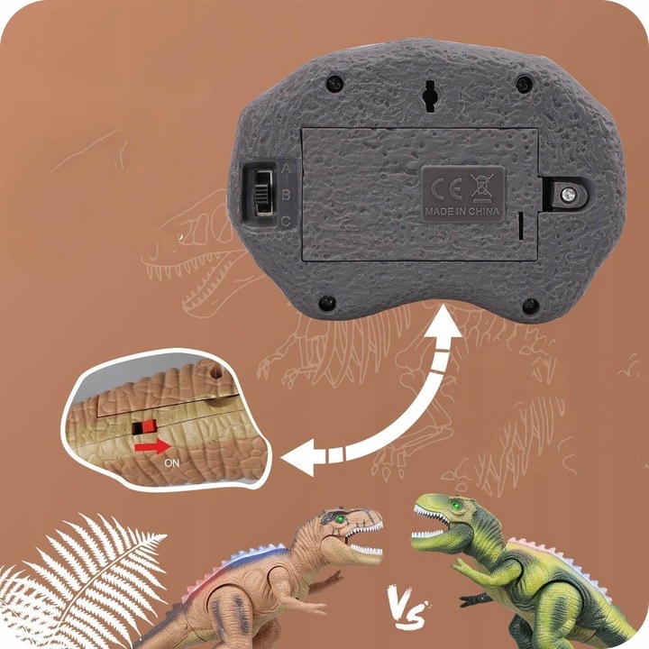 Dinozaur Interaktywny Zdalnie Sterowany Na Pilota Zabawka T rex Rc Robot