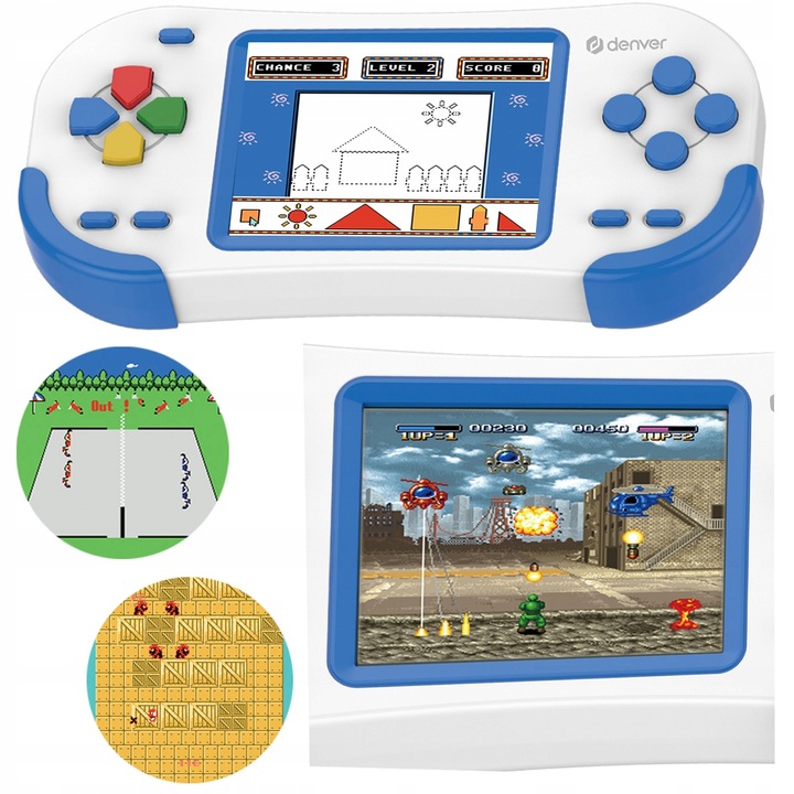 Gamepad z kolorowym ekranem LCD 2,8” DENVER GMP-295 200 gier 320 x 240