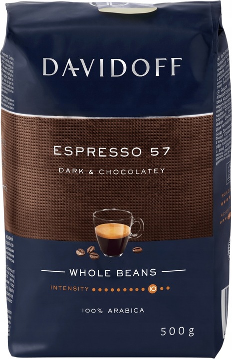 KAWA DAVIDOFF ZESTAW CREMA & ESPRESSO ZIARNISTA 2x 500g