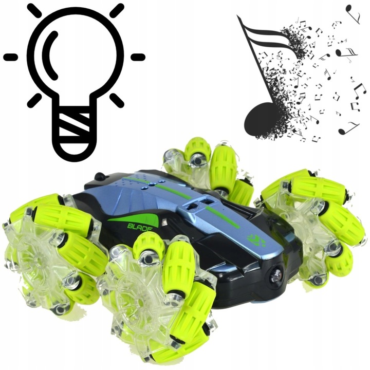 AUTO ZDALNIE STEROWANE SAMOCHÓD 4x4 GRA ŚWIECI RC