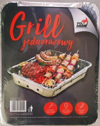2 x GRILL JEDNORAZOWY PIKNIKOWY POL-DREW