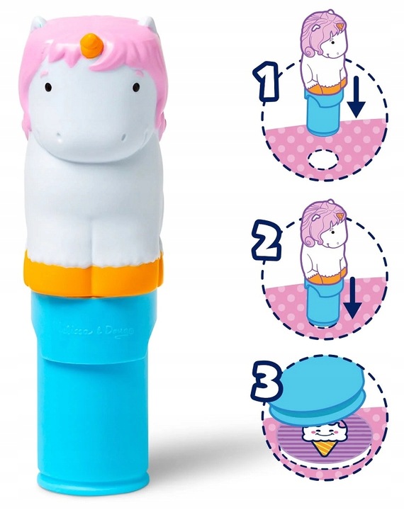 Sticker Wow stempel z naklejkami Jednorożec 32013 Melissa & Doug książeczka