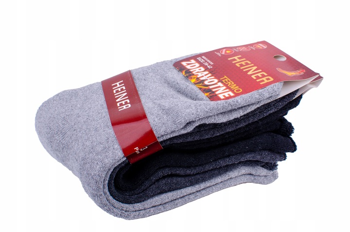 6x Grube skarpety THERMO Bawełniane BEZUCISKOWE