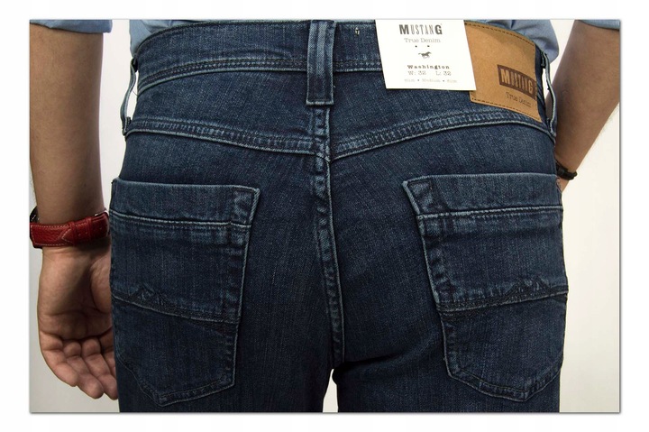Mustang Washington Blue 883 spodnie jeansy W32 L32