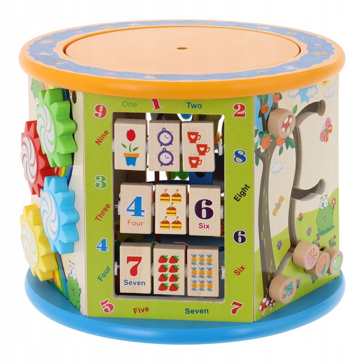 KOSTKA EDUKACYJNA DREWNIANY SORTER PRZEPLATANKA