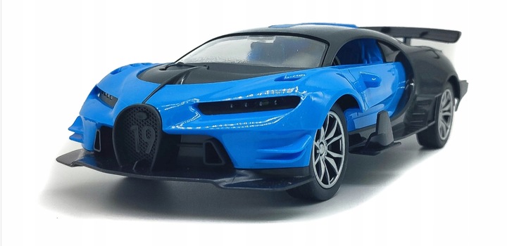 Samochód ZDALNIE STEROWANY RC AUTO KIEROWNICA PEDAŁY Niebieski