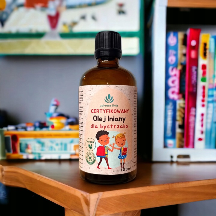Certyfikowany olej lniany dla bystrzaka PAMIĘĆ KONCENTRACJA4