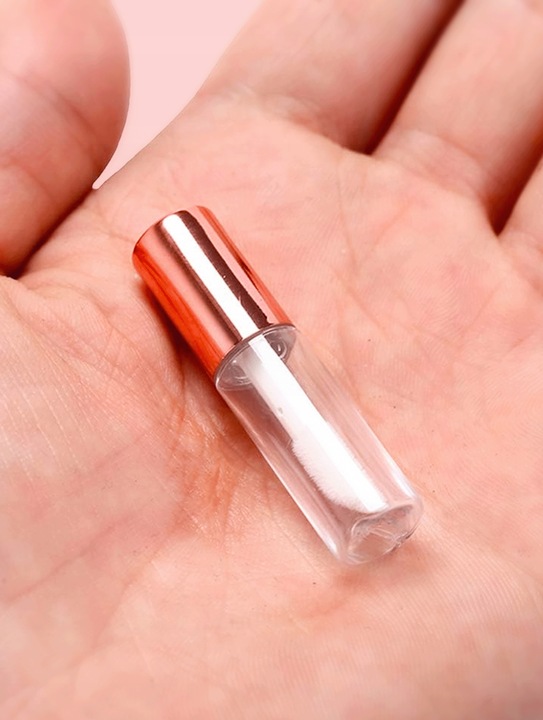 POJEMNIK NA BŁYSZCZYK OLEJEK JEDNORAZOWY BUTELECZKA Z APLIKATOREM 1.2 ml