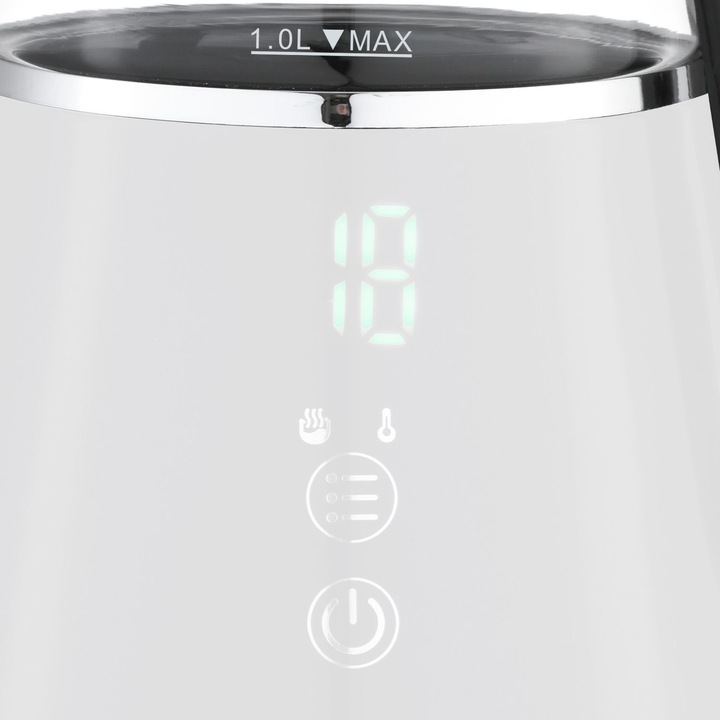 Mały czajnik elektryczny szklany pamięć regulacja WK-2503 Compact 1l 1100W