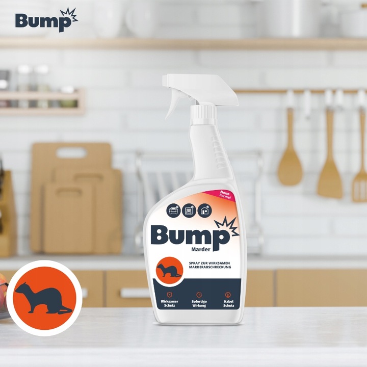 BUMP MARDER Odstraszacz na kuny do samochodu domu Spray Preparat 2x500ml