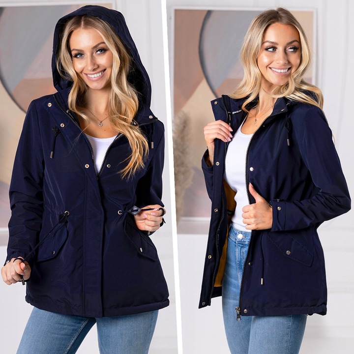 TALIOWANA WIOSENNA Kurtka PARKA z Kapturem 3 KOLORY Przejściowa XL