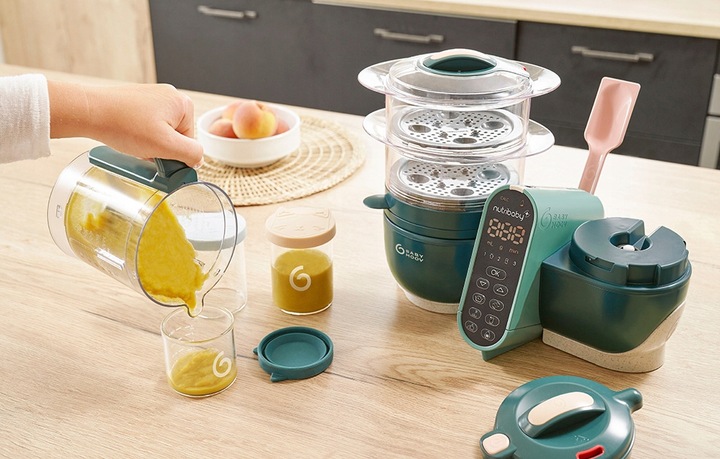 BABYMOOV 6W1 ROBOT KUCHENNY DO GOTOWANIA ZDROWEJ POSIŁKÓW DLA DZIECI 500W