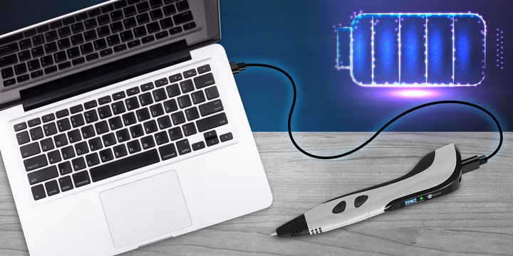 DŁUGOPIS 3D DLA DZIECI DRUKARKA MODEL PRO+ WKŁADY 160 METRÓW+ MATA OCHRONNA