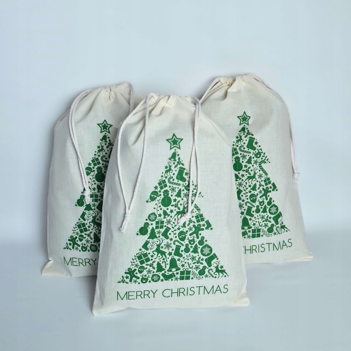 Worki Prezentowe Na Święta Prezenty Mikołaja 12szt