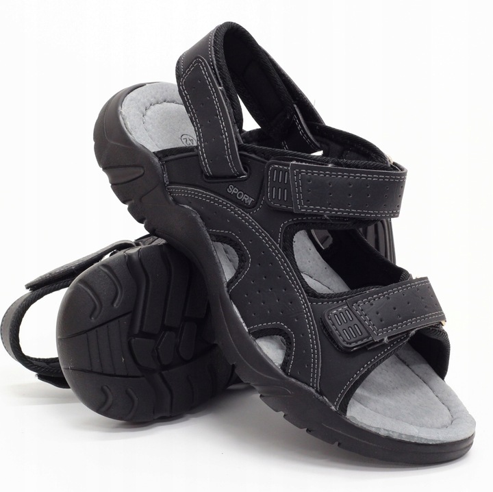 Sandały sportowe wkł.SKÓRA lekkie wygodne