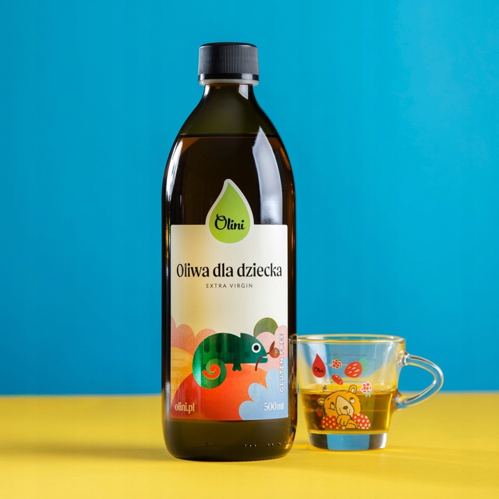 Oliwa z oliwek dla dzieci 100 ml Tłoczona na zimno, nierafinowana
