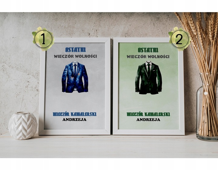 PREZENT NA WIECZÓR KAWALERSKI PAMIĄTKA OBRAZEK A4 IKWK