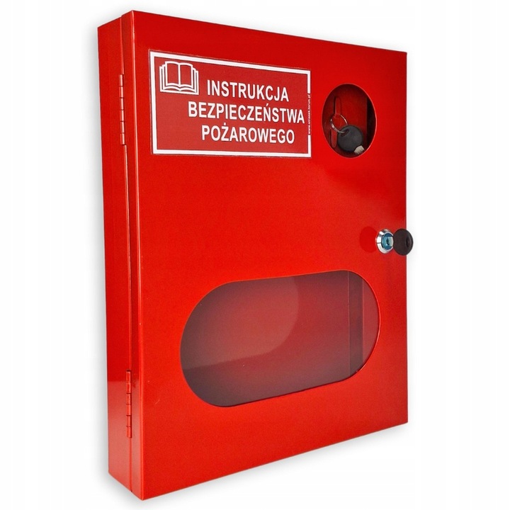 Szafka skrzynka na instrukcję bezpieczeństwa pożarowego SZAFKA BHP