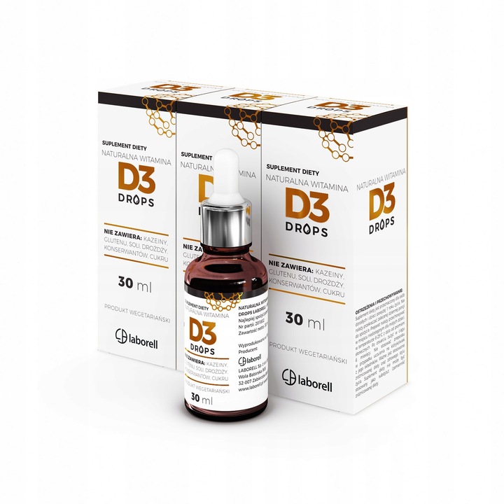 Laborell Witamina D3 drops TRÓJPAK