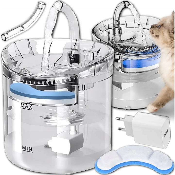 POIDŁO DLA ZWIERZĄT AUTOMATYCZNE DLA PSÓW KOTÓW 1800ML FONTANNA WODNA