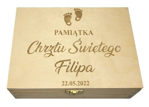 PUDEŁKO WSPOMNIEŃ PREZENT ROCZEK CHRZEST NARODZINY