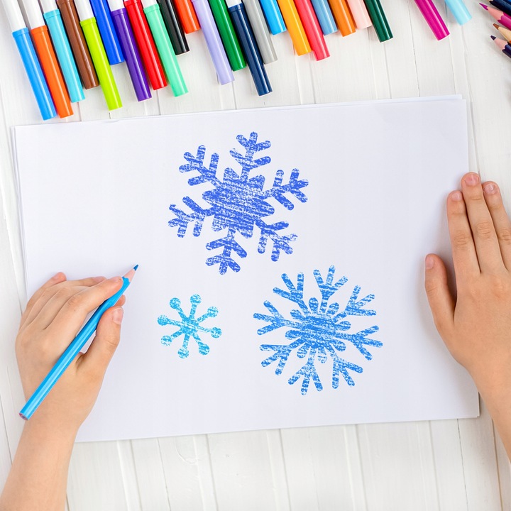 SZABLONY do Rysowania Malowania dla Dzieci ZESTAW 8 szt Boże Narodzenie