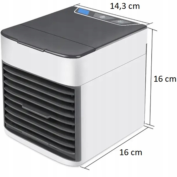 PRZENOŚNY MAŁY KLIMATYZER USB NA WODĘ i LÓD 3W1 KLIMATOR DO DOMU WENTYLATOR