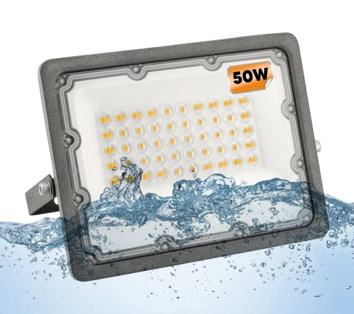 Halogen LED Naświetlacz Reflektor 50W Wodoszczelny Zewnętrzny IP65 PREMIUM