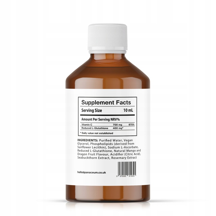 Glutation Liposomalny + Witamina C Panaceum data ważnosci 27.01 Promocja!
