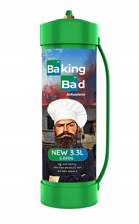 Zestaw N2O Nitro BAKING BAD 2050g Podtlenek azotu cracker GAZ + balony