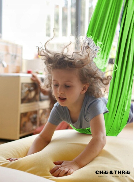 HUŚTAWKA DLA DZIECI HAMAK CHUSTA SENSORYCZNA AKROBATYCZNA JOGA + MOCOWANIE