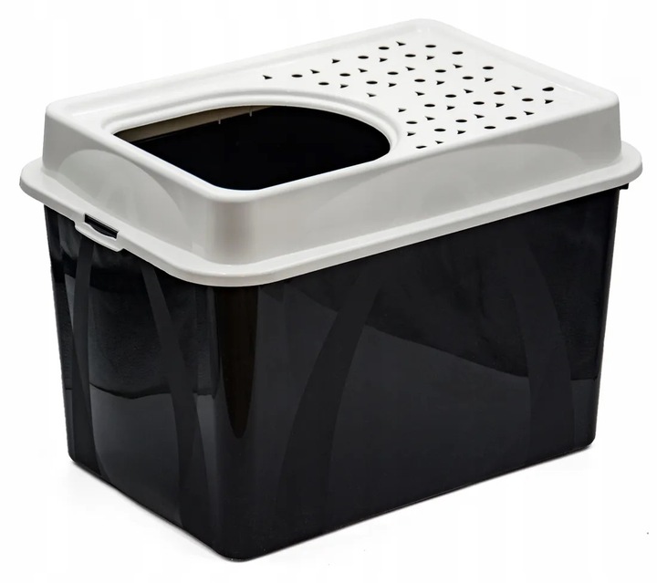 DUŻA ZAMKNIĘTA KUWETA DLA KOTA XXL WYSOKA HOP IN NA ŻWIREK MIX KOLORÓW