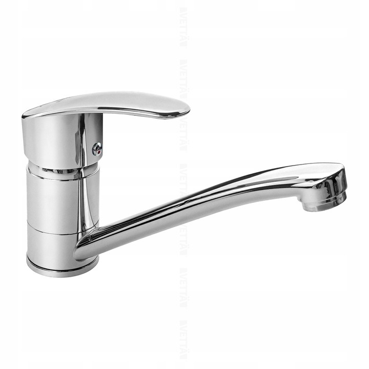 Bateria umywalkowa kuchenna nablatowa długi kran do zlewu chromowa VETTÄ