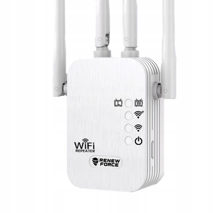 WZMACNIACZ Sygnału WiFi Sieci 5ghz MOCNY 1200Mb/s Zasięg WiFi REPEATER 4w1