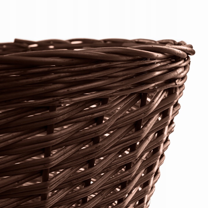 OSŁONA WIKLINOWA NA STOJAK POD CHOINKĘ 45 cm OSŁONKA KOSZ STOJAKA BRĄZOWY