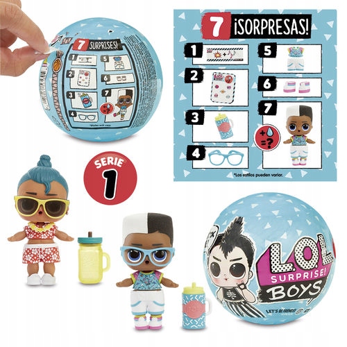 LALKA LOL SURPRISE BOYS MGA CHŁOPIEC KULA SUPRISE