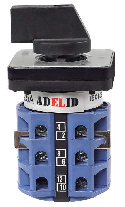 ŁĄCZNIK KRZYWKOWY 25A 3F LEWO PRAWO TABLICOWY IP65