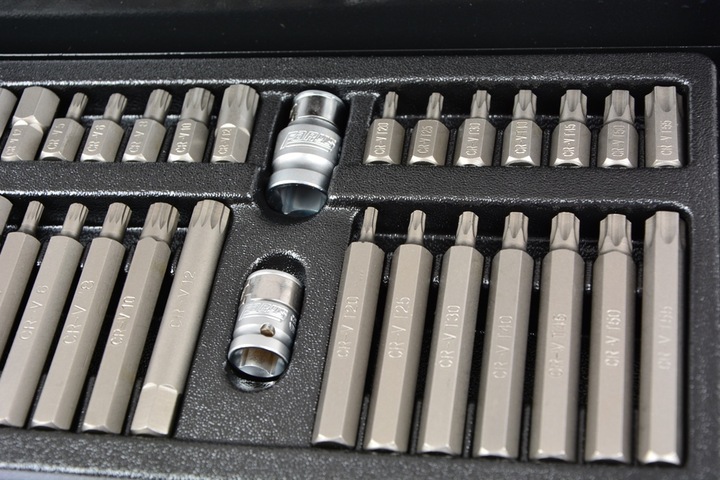 ZESTAW BITÓW KOŃCÓWKI IMBUS TORX SPLINE 40el FARYS