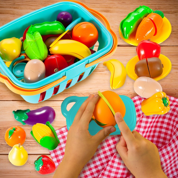 WARZYWA OWOCE DO KROJENIA DLA DZIECI NA RZEPY KUCHNIA KOSZYK NA ZAKUPY