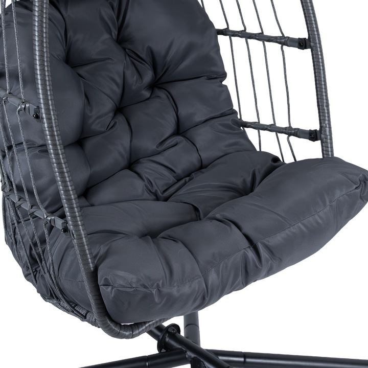 FOTEL WISZĄCY OGRODOWY BUJANY KOKON KOSZ TARAS HUŚTAWKA BUJAK JAJO KRZESŁO
