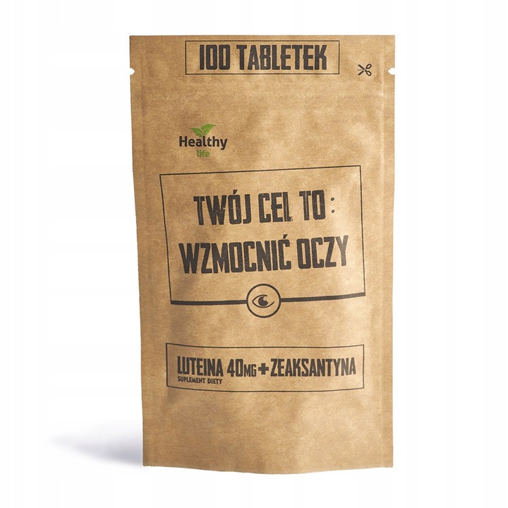 ZDROWY WZROK - DUŻA DAWKA LUTEINA 40mg ZEAKSANTYNA 8mg RYBOFLAWINA 100 TAB.