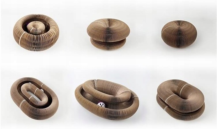 Drapak Dla Kota Zabawka Interaktywna Drapak z Piłką i Tunelem + Kocimietka