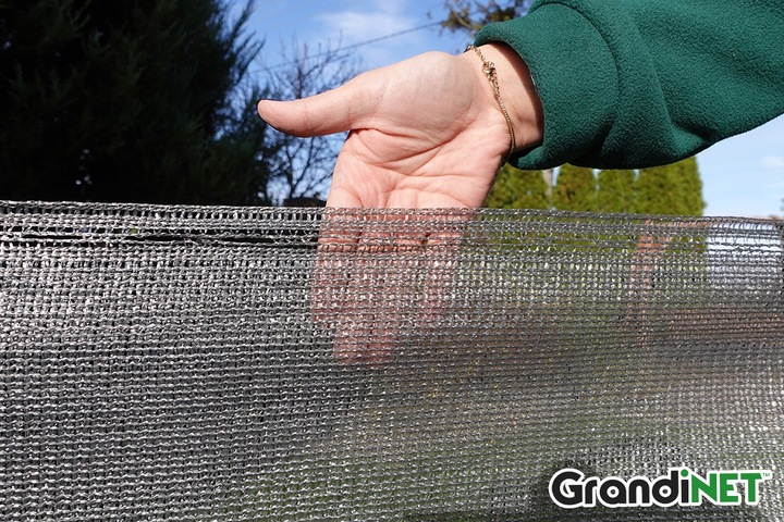 Siatka Maskująca Ogrodzenie Płot 1,5x15m Balkon Grafitowa Osłona Od Wiatru